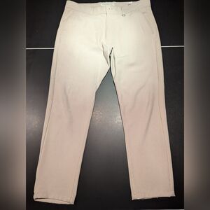 Denim and Flower Beige Pants